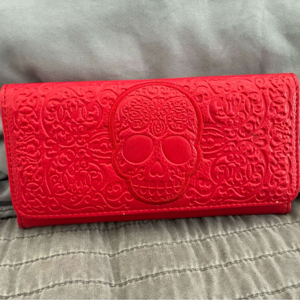 Loungefly Red Skull Wallet